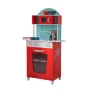 Дървена детска кухня червена, снимка 1