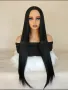 Права черна перука без бретон, снимка 1