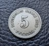 Стара монета 5 пфенига 1908 г. буква А - Германия - топ цена !, снимка 9