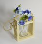 Бутилкова декоративна ваза за горски цветя, снимка 3