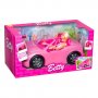 Розова кола кабрио с кукла, снимка 1 - Кукли - 39174875
