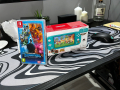 Nintendo switch lite aloha edition + animal crossing + minecraft legends deluxe edition, снимка 1
