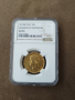 Златна монета 40 лири Наполеон сертификат AU53