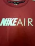 NIKE AIR оригинален топ/тениска с къси ръкави в бордо, като нов, снимка 3