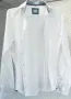 Белоснежна мъжка риза  Q1 ( златно копче), снимка 1