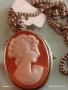 Сребърен авторски медальон камея която може да се носи и като брошка 52526 , снимка 8