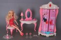 Кукла Барби с гардероб, тоалетка и аксесоари, снимка 2