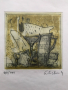 Графика-офорт, Георги Лечев, подписана, с рамка и стъкло, снимка 2