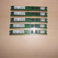 436.Ram DDR2 800 MHz,PC2-6400,2Gb,Kingston.Кит 5 броя.НОВ, снимка 1 - RAM памет - 41025292