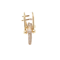 Златни обеци Tiffany i Co 7,90гр. 14кр. проба:585 модел:22479-5, снимка 4 - Обеци - 44512027