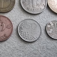 Монети. Финландия. Финланско пени и марка. 8 бройки., снимка 5 - Нумизматика и бонистика - 41337876