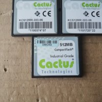 Cactus Technologies KC512MR-303-86 512MB Industrial Grade CompactFlash CF Memory Card, снимка 6 - Други - 40727578