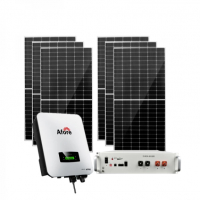 Автономна соларна система 5500W + инвертор Afore 6kw + 5.12kwh литиева батерия - BMS, снимка 1 - Друга електроника - 36449608