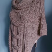 Топло пончо тип пуловер , снимка 1 - Якета - 44237207