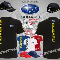 Subaru тениска и шапка st-sub1, снимка 1 - Тениски - 36078490