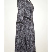Тъмносива клоширана рокля Vito Fashion EU 46, снимка 3 - Рокли - 41885453