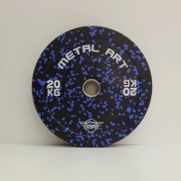 Цветни гумирани дискове на петна (Flecked Rubber Bumper Plates) , снимка 5 - Фитнес уреди - 41038121