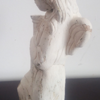 Много стара английска статуетка на ангел, снимка 3 - Статуетки - 36362088