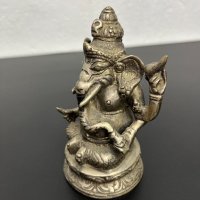 Тибетска метална фигура на Ганеша / Буда / будизъм. №5085, снимка 4 - Колекции - 44294465