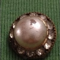 Ретро обеци с кристали и перли с клипс от соца интересни 37408, снимка 5 - Обеци - 40413139