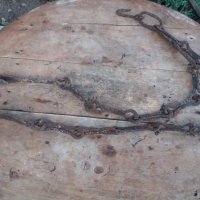 Стара кована верига, снимка 2 - Антикварни и старинни предмети - 34102480