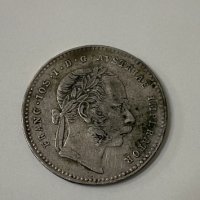 Сребърна монета 20 Кройцер - Франц Йосиф I, снимка 1 - Нумизматика и бонистика - 41785960