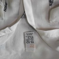 ZARA Бяла Риза/ръст 152 см., снимка 4 - Детски ризи - 42536713