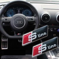 Audi Rs,S-line емблеми за волан A1,A3,A4,A5,A6,A8, снимка 1 - Аксесоари и консумативи - 40541573