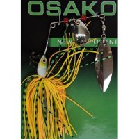 Блесна за риболов на щука, сом, костур - спинер SPINNER BAIT YELLOW, снимка 1 - Такъми - 42277884