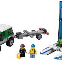 Употребявано Lego City - 4 x 4 с катамаран (60149) от 2017 г., снимка 2 - Конструктори - 40038320