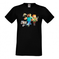 Мъжка тениска майнкрафт Minecraft 1,Minecraft,Игра,Забавление,подарък,Изненада,Рожден Ден., снимка 2 - Тениски - 36494957
