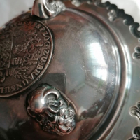 Сребърна чиния , снимка 8 - Антикварни и старинни предмети - 36247558