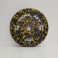 Цветни гумирани дискове на петна (Flecked Rubber Bumper Plates) , снимка 4 - Фитнес уреди - 41038121