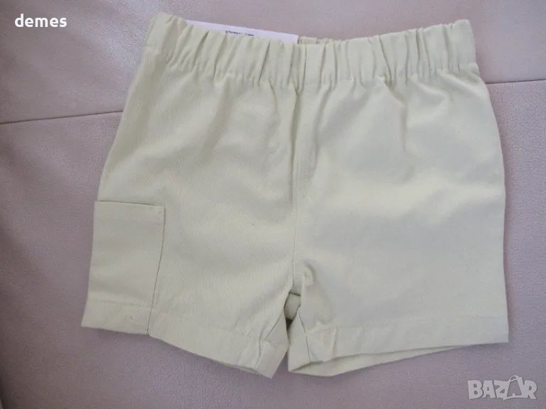 Детски къси панталони в цвят мента 100%памук, размер 98/104, нов, снимка 1