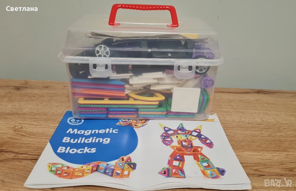 Магнитен конструктор 142 части, снимка 1
