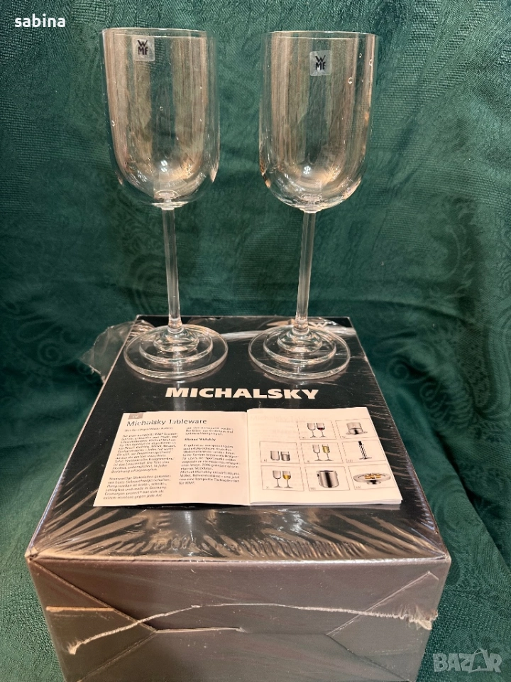 Кристални дизайнерски чаши Michael Michalsky, снимка 1