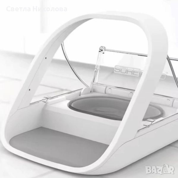 Интелигентна купа за хранене с капак, която се отваря само за „правилното“ животно , снимка 1