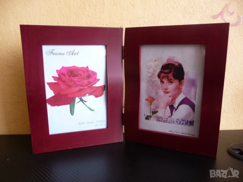 Двойна рамка за снимки неизползвана 13 х 17.5 см., снимка 1