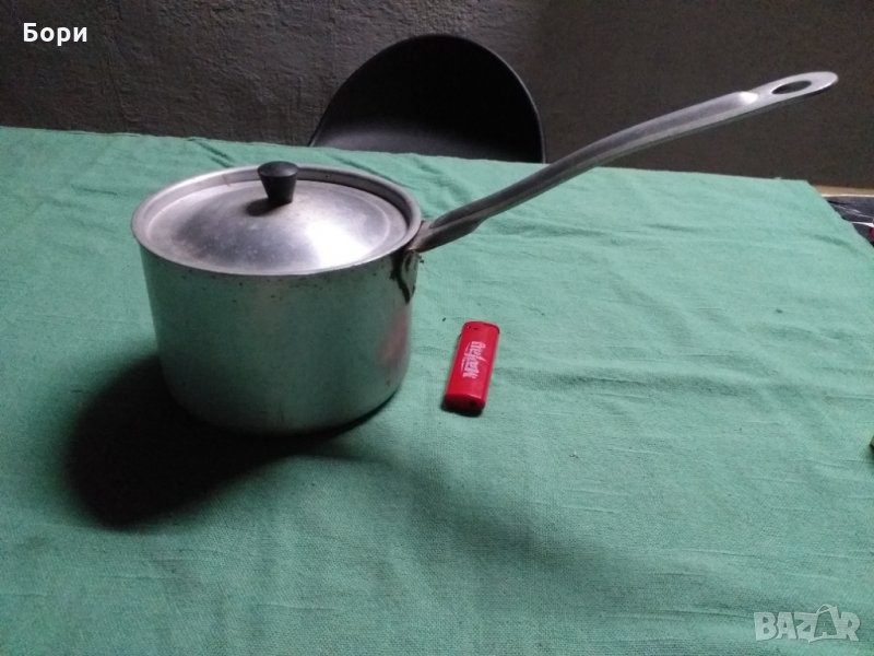 Алуминиева касерола джезве с капак по БДС, снимка 1