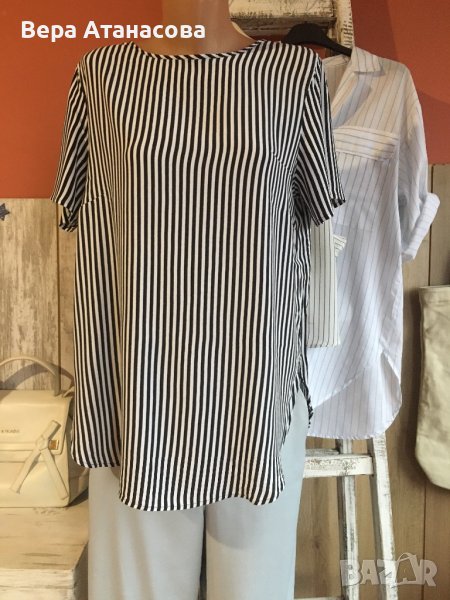 💄Ефирна туника в свободна кройка на райета☑️хл💣13 лв., снимка 1