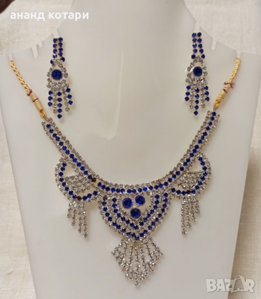 13.1 Комплект - обеци, колие S13 индийски, снимка 1