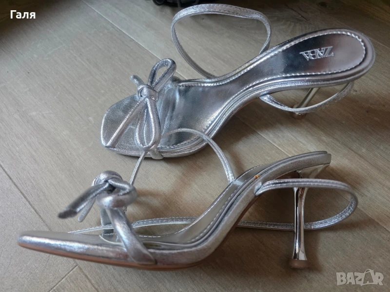 Сандали ZARA с панделка , снимка 1