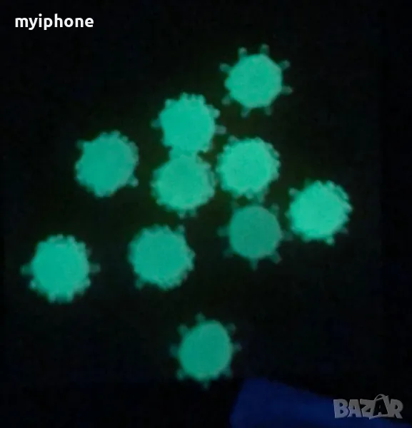 10 броя светещи плуващи силиконови топчета  8 мм., снимка 1