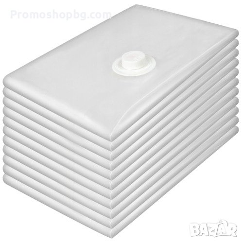 Комплект торби/пликове за вакуумиране на дрехи 10 бр, 50 х 70 см + включена помпа, снимка 1