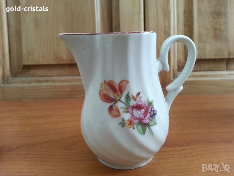 Стар български порцелан латиера каничка, снимка 1