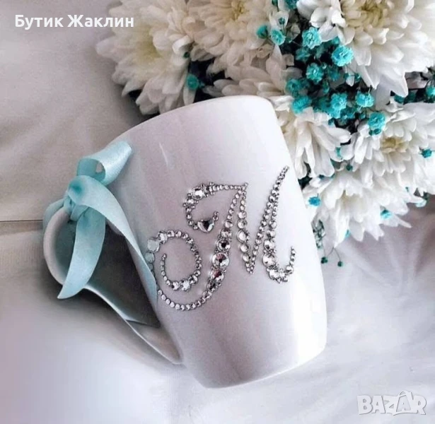 Чаша инкрустирана с камъчета, снимка 1