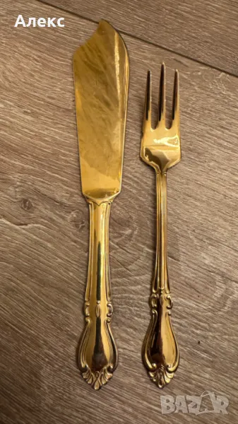 Шведски винтидж прибори за торта, 1980г, снимка 1