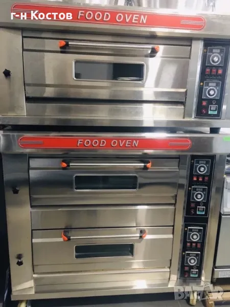 1.Фурна за закуски на едно ниво на Газ Нова Внос от Турция на едно ниво за две тави 60/40см., външни, снимка 1