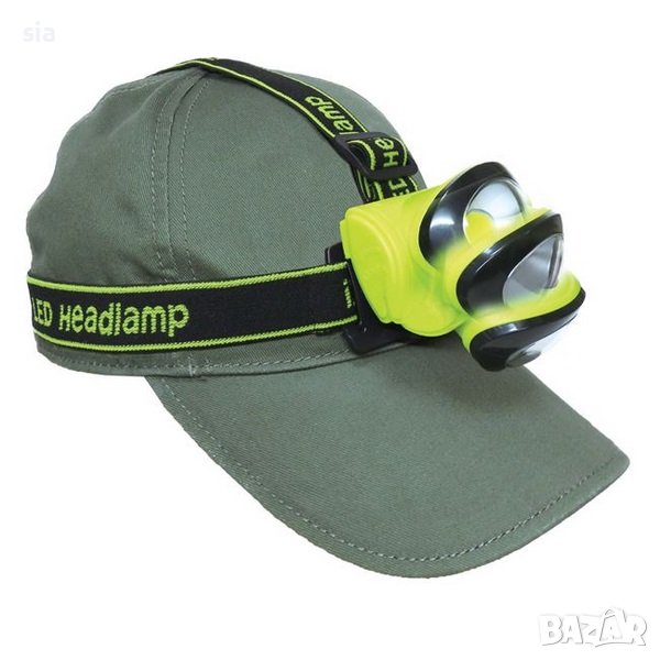 LED челник, черен, 7x4x5cm, снимка 1