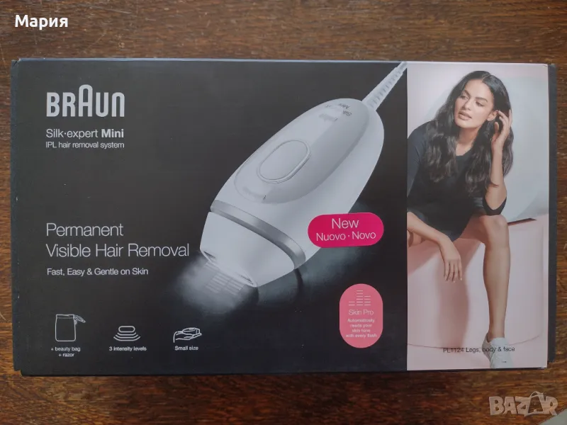 ЧИСТО НОВ НЕРАЗОПАКОВАН ФОТОЕПИЛАТОР BRAUN SILK EXPERT MINI, снимка 1
